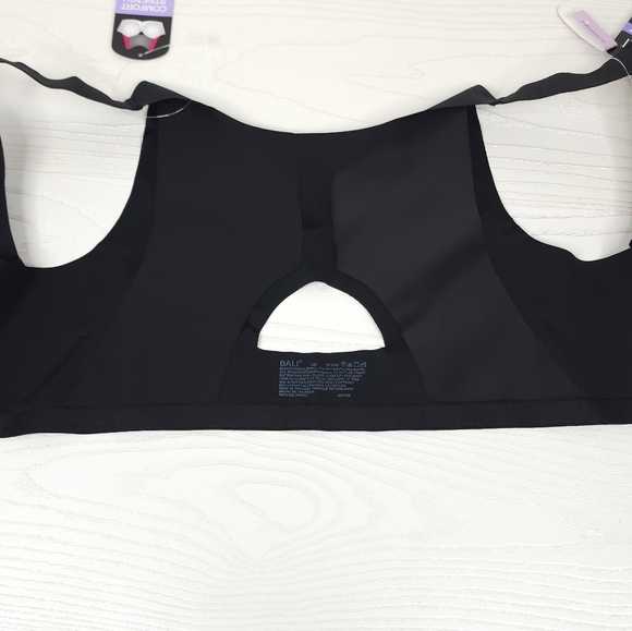 Bali One Smooth U Posture Boost EverSmooth Back Underwire Bra DF3450 Black 3450 - Picture 7 of 16